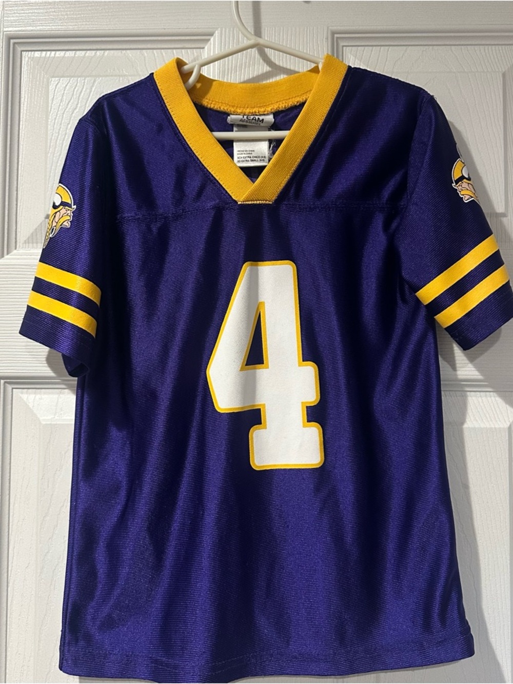 Team Apparel Purple and Gold Youth Football Jersey